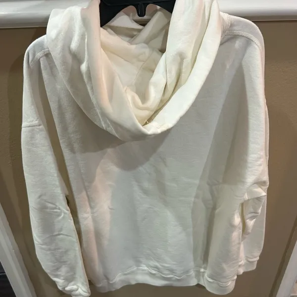 TKEES Cream Hoodie Front Pocket Size 1 - Image 3