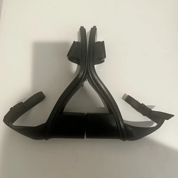 Tory Burch Gabrielle Ankle Strap Block Heel Sandal Black Leather Size 7.5 - Image 10