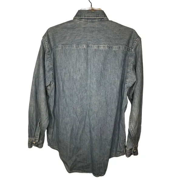 Vintage Crown Royal Embroidered Denim Shirt‎ - Image 5