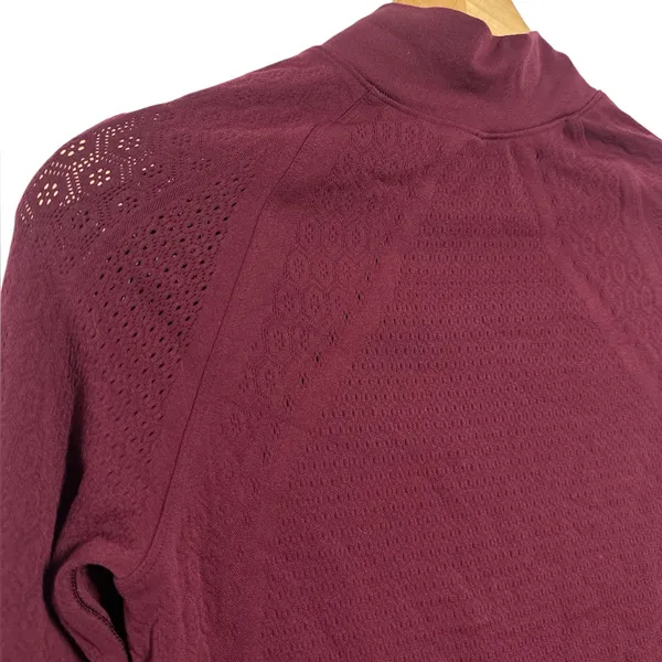 Lululemon Reveal 1/2 Zip Mindful Motion Deep Ruby - Image 10
