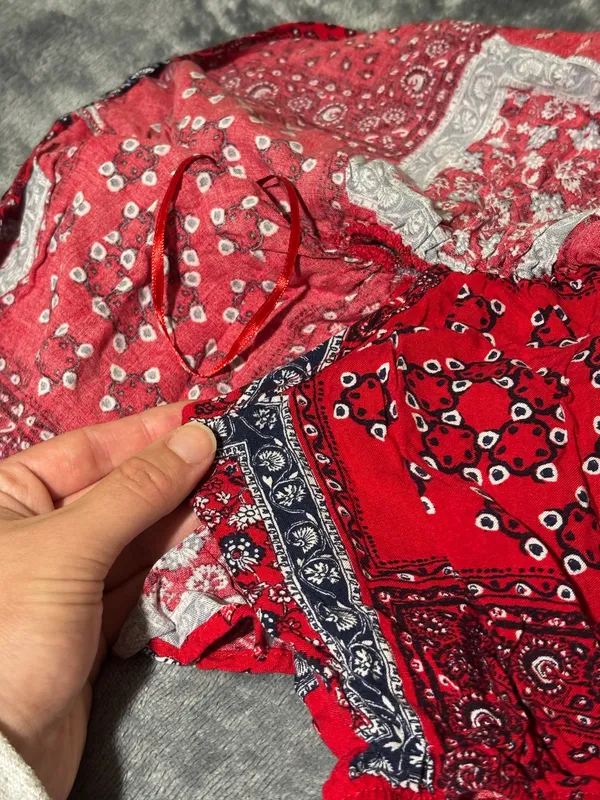 Altar'd State Red Bandana-Print Crop Top - Image 3