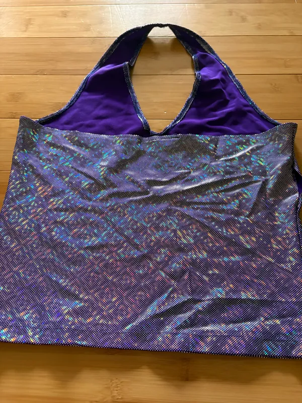 Vintage disco halter top Purple Size L - Image 4
