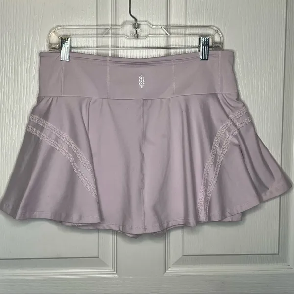 Free People Movement Pleats And Thank You Tennis Skort Sz XL Violet Frost - Image 8
