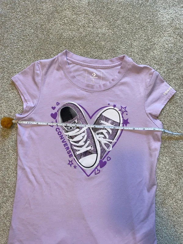 Light Purple Converse Graphic Tee - Image 4