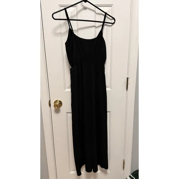 Wilfred‎ Aritzia Black Faux Wrap Cropped Wide Leg Jumpsuit XS Minimalist - Image 6