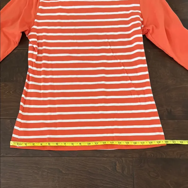 Cutter and Buck Clemson Orange and White Striped 3/4 Sleeve Top M PRICE DROP!!! - Image 9