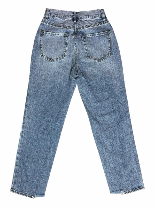 PacSun Women's Distressed Boyfriend Jeans in Light Blue Denim - Image 2
