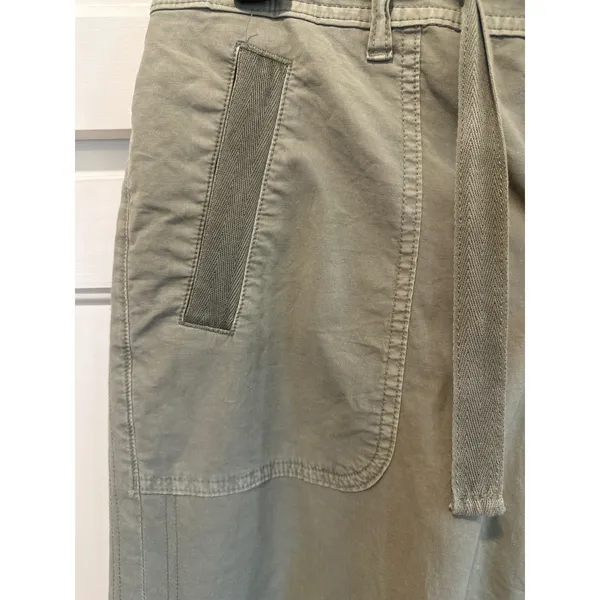 Pilcro and the Letterpress American Eagle Sage Green Utility Wide Leg Drawstring Pants Women Size 12 long - Image 4