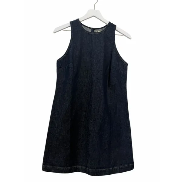 Nobody’s Child Palermo Racer Denim Dress Blue Sleeveless Mini Size 6 - Image 2