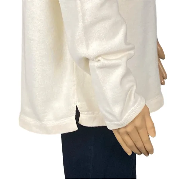 Eddie Bauer classic 100% Cotton butter cream crew neck sweater Heavier Large - Image 5