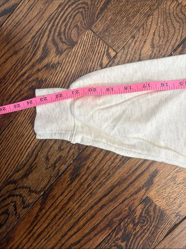 Lands' End Women's Cream Oatmeal Mock Neck Long Sleeve Top Cotton Medium M - Image 7