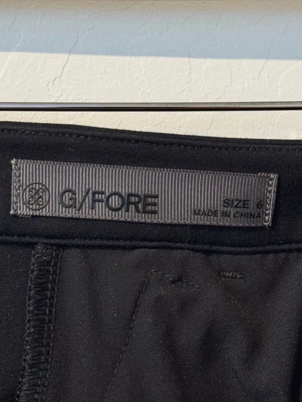 G Fore Double Knit Moto Pants Size 6 Black Stretch Golf‎ Slacks Sporty Classic - Image 6
