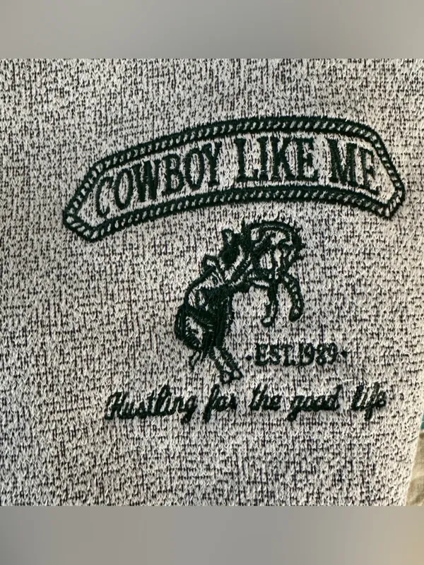 Official Taylor Swift Cowboy Like Me Crewneck Sweatshirt - Grey - Size Small - Image 2