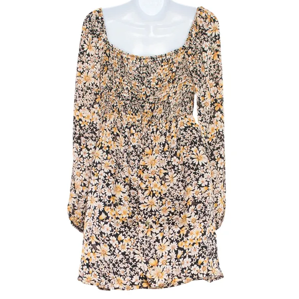 Timing Dress Babydoll Cottage Fairy Academia Romantic Feminine Retro Fall Floral Large - Image 3