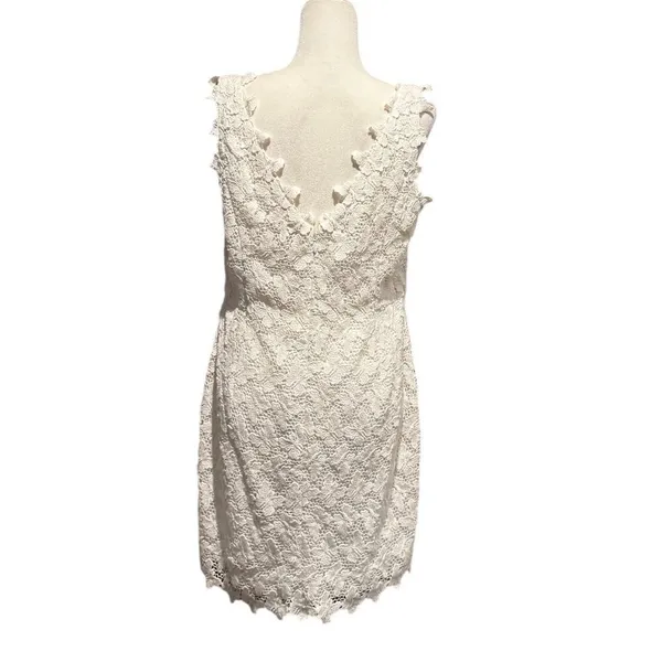 Lily Pulitzer Resort White Papillion Lace Reeve Dress in Size 12 - Image 4