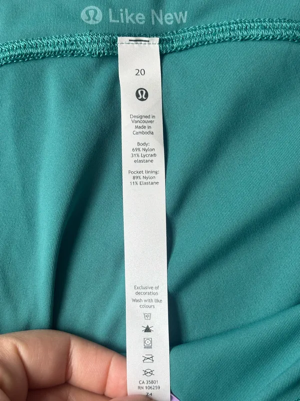 Lululemon Swift Speed High-Rise Tight 28" Maldives Green Size 20 - Image 6