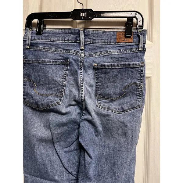 Signature by Levi Strauss‎ Women Blue Mid Rise Capri Jeans Size 4 W27 74906-0020 - Image 4