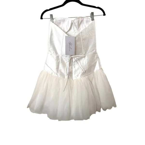 ADEIRLINA Celestial Festival Sleeveless Mini Dress White Small NEW NWT - Image 6