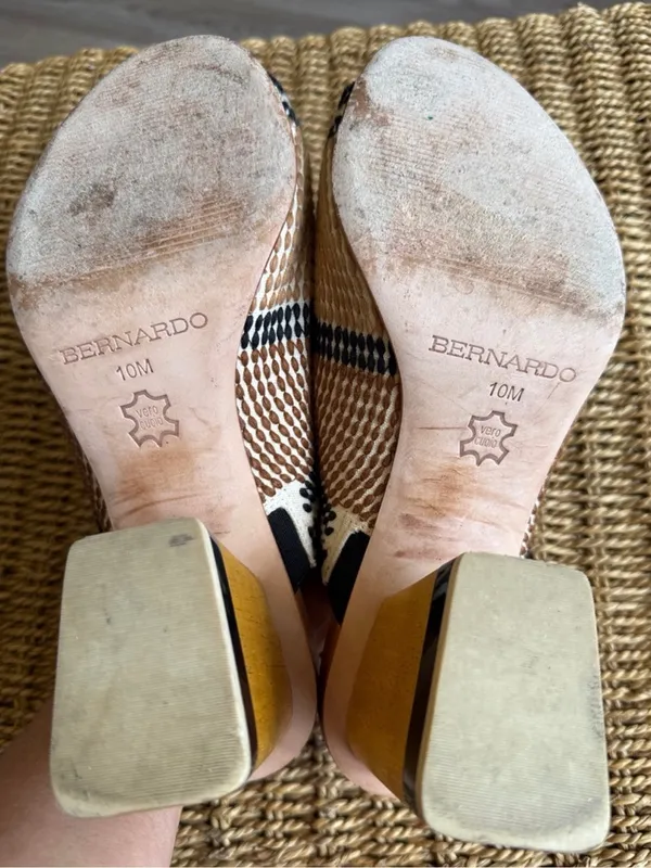 Anthropologie Bernardo Nala Woven Heeled Mules - Image 4