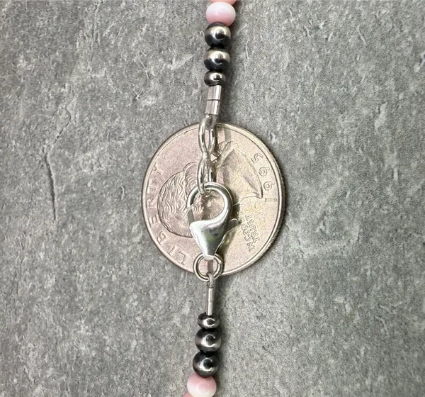 Handmade 15” Navajo Style Sterling Silver Saucers Choker - Image 7