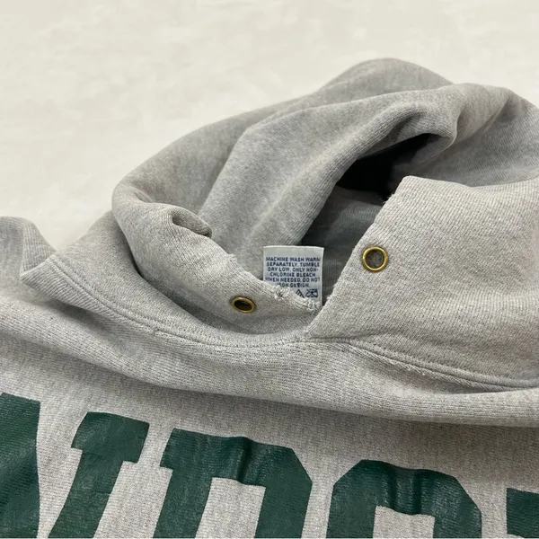 NDSU North Dakota State Champion Life Reverse Weave Gray Hoodie Sweatshirt Men L - Image 6