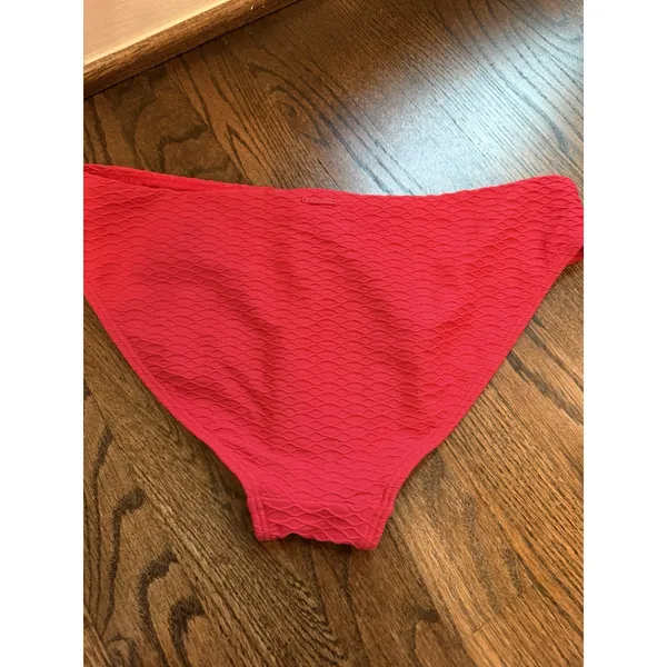 Sea Level Australia Red Honeycomb Textured Bikini Bottoms Size US 8 NEW NWT - Image 7