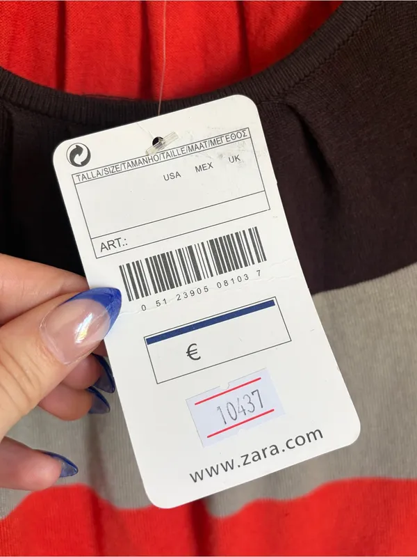 NWT ZARA Stripped Knit Sweater Dress - Image 5