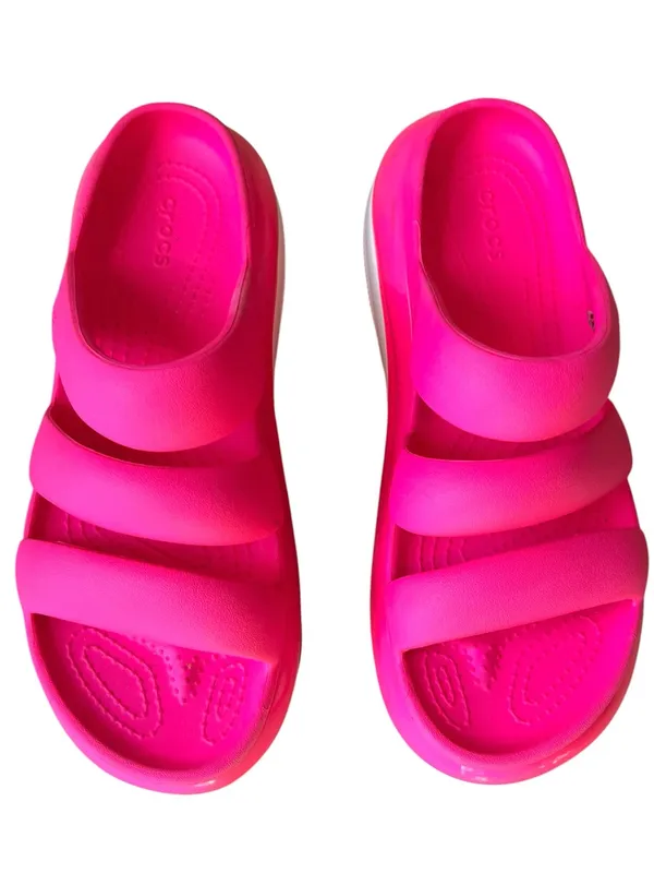 Crocs Mega Crush Triple Strap Platform Sandals Hot Pink Crush Women’s 10 - Image 9