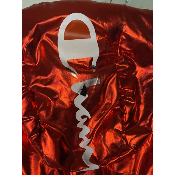 Champion NASA Puffer Jacket Coat‎ Mens Medium Metallic Red Limited Edition - Image 13