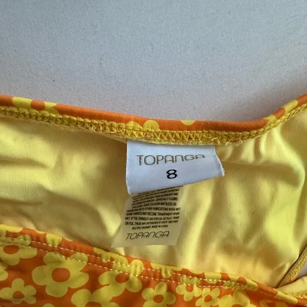 Yellow Floral Bikini Set - Image 3