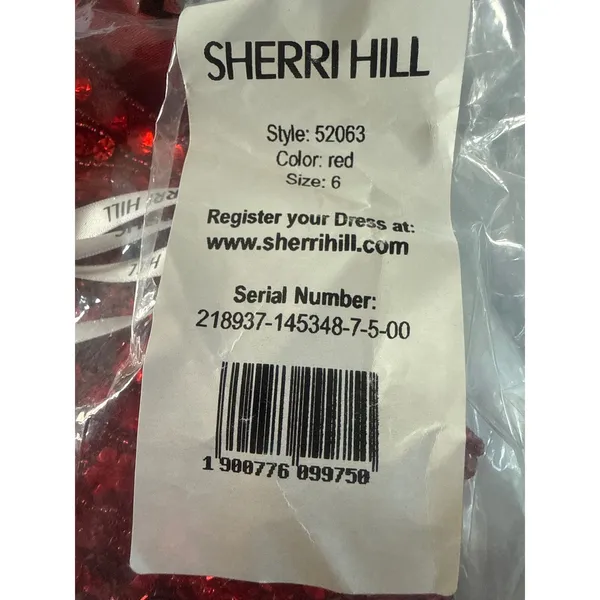Sherri Hill 52063 Red Two Piece Sequin Prom Gown NWT‎ Size 6 $598 - Image 9