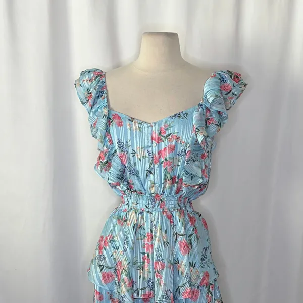 NWT!! Revolve YUMI KIM Eden Dress Floral Mulberry Angel Mini Party X-Small - Image 3