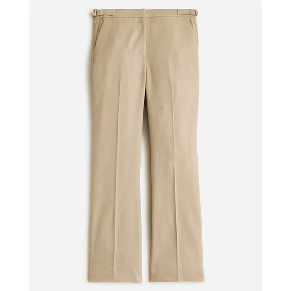 J.Crew‎ Flare Pant Womens 00 Beige Linen Blend Slim Fit BR152 Quiet Luxury NWT - Image 8