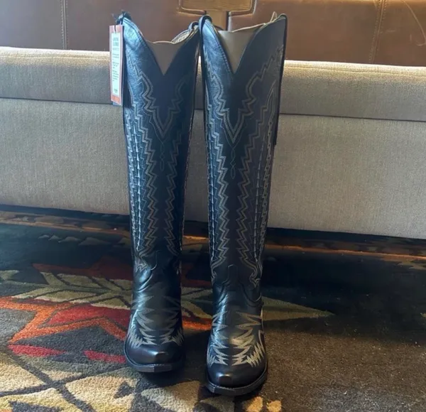 Lucchese Priscilla Black Boots - Image 3