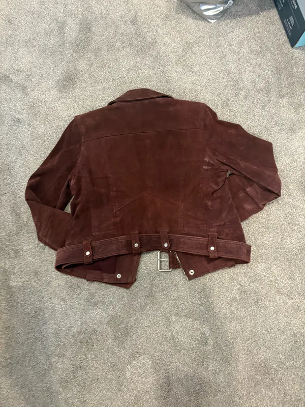 BLANKNYC Suede Moto Jacket Small - Image 3