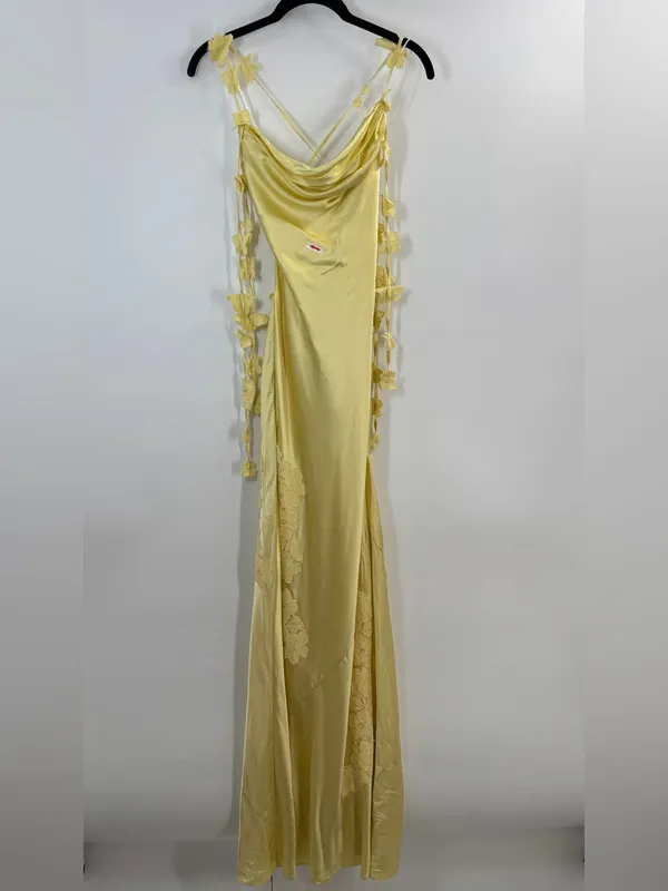 NBD Inaya Gown in Butter Yellow - Image 5