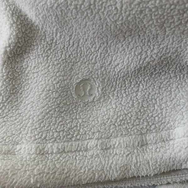 Lululemon Fleece Pullover Ripstop Hiking Pullover 1/2 Zip Bone Sz 6 Mock Neck - Image 8