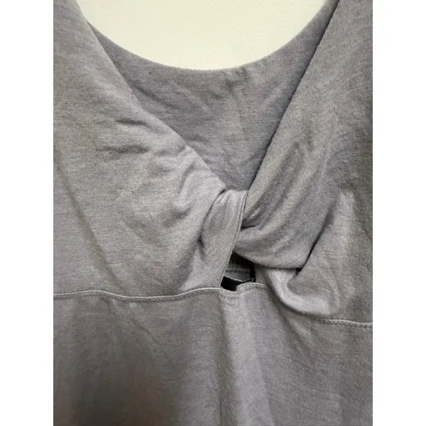 Volcom Desert Bunnie Reversible Twist Front Gray Mini Dress Size L - Image 4