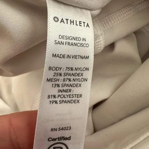 Athleta Match Point Skirt White Tennis Athletic Skort Summer Vacation Preppy - Image 7