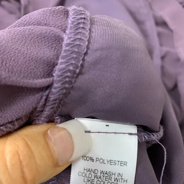 Harlowe & Graham Purple Off Shoulder Top Small NWT - Image 3