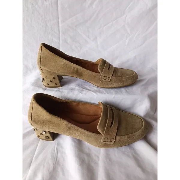7.5 Elise Studded Suede Penny Loafers UGG - Image 4