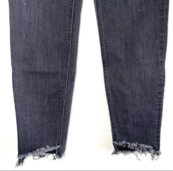 Express Perfect Denim Charcoal Black High Rise Ankle Skinny - Image 5