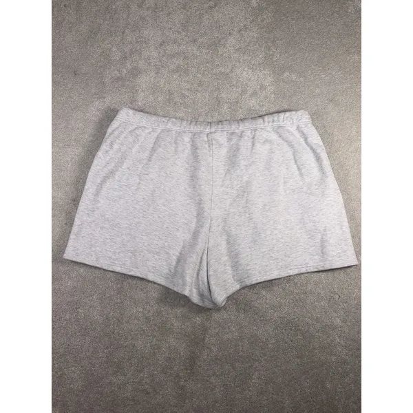 SKIMS Gray Fleece Sweat Shorts Women's xl Relaxed Fit Drawstring Pockets - Image 3