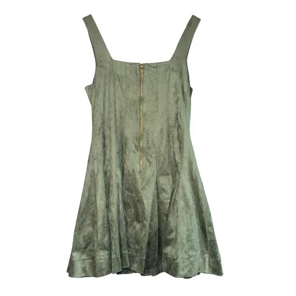 En Saison Delphine Faux Suede Pleated Fit and Flare Mini Dress‎ Size Small Fall - Image 5
