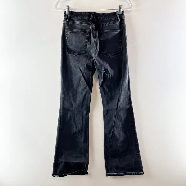 Good American High Waisted Denim Good Flare Jeans Washed Black 8 / 29 - Image 3