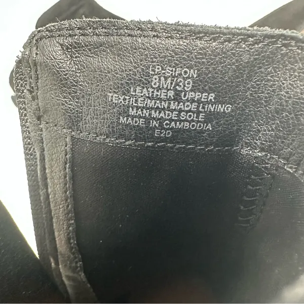 Lucky Brand Sifon Black Suede Block Heel Ankle Boot Size 8 - Image 11