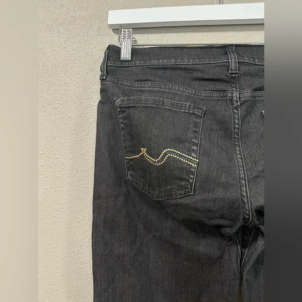 7 For All Mankind Bootcut Jeans With Rhinestones - Image 4