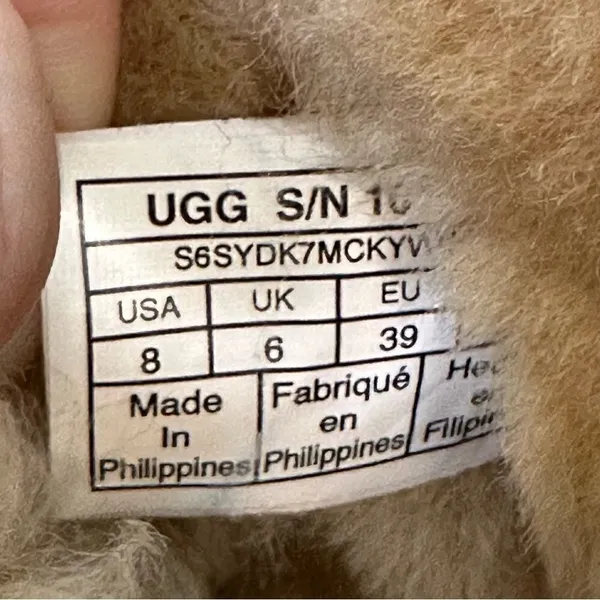 UGG Bailey Button Chestnut Brown Ankle Boots, Size 8 - Image 11