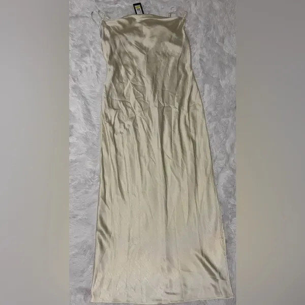 Kenneth Cole Women's Satin Cowl-Neck Maxi Slip Dress - Image 6