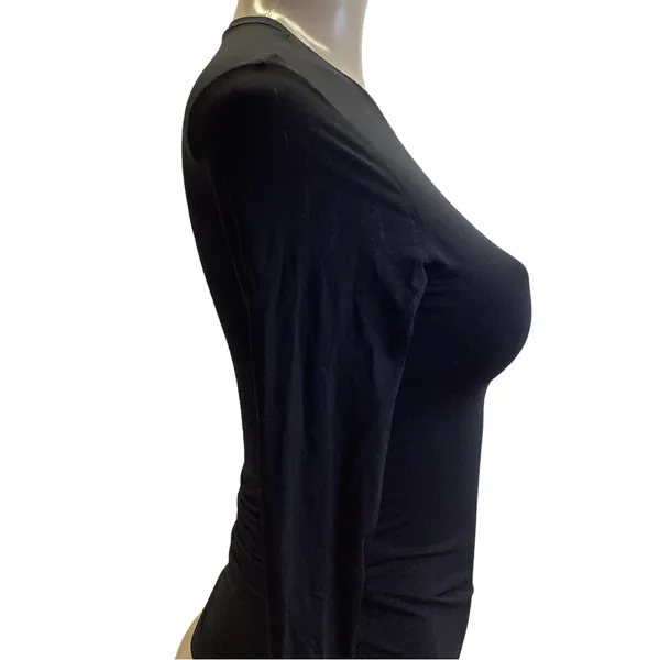 Victoria's Secret PINK Size Small Black Long Sleeve Top. Preloved - Image 2